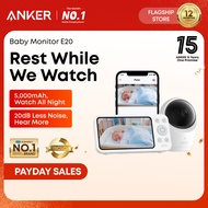 eufy Baby Monitor E20 with 2K Camera, Hybrid Wi-Fi and No Wi-Fi Connection| App and Monitor Control,