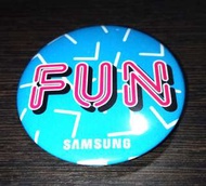 100%全新 Samsung 三星手機 FUN 紀念襟章1個