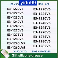 Intel Xeon E3-1220V5 1225V5 1230V5 1240V5 1270V5 1225V6 1230V6