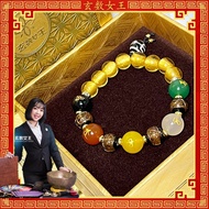 玄数女王 【定制款 - 96香灰琉璃五路财神手串】Custom Edition – 96 Incense Ash Glaze Five-Way Fortune God Bracelet 招财纳福 / 