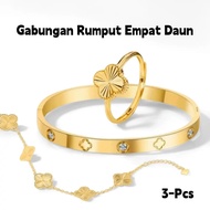 Rantai Gelang Titanium, GT136, Tersedia dalam Warna Emas dan Perak, Gelang Hitam, Untuk Wanita, Gela