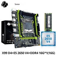 MOUGOL X99 Gaming เมนบอร์ดชุด Intel Xeon E5 2650 V4 & DDR4 16G * 1 2133MHz Dual Channel RAM M.2 NVME