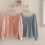 Bow collar shirt