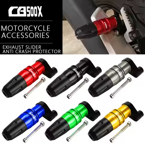 Motorcycle Frame Slider Falling Protection Anti falling bar of exhaust pipe For Honda CB500X CB 500 