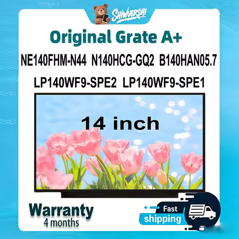 Original New A+ 14 inch Laptop Lcd Screen Panel Slim NE140FHM N44 N140HCG GQ2 B140HAN05.7 LP140WF9 S