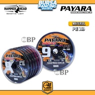 Hammerhead Senar Pancing Payara X9 Monster 100M Multi Color 100% PE Fiber Connecting