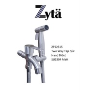 Zyta ZT92515 Two Way Tap C/W Hand Bidet SUS304 Matt Finished