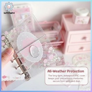 LEFT PVC M5 Poet Loose Leaf Notebook Elastic Band 5 Hole Designpact Journal for Office Meeting Minut