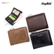 KINGDUSHI Men's Bifold Wallet Vertical Snap Closure with Zipper Coin Pocket Dompet Lelaki Kingdushi 