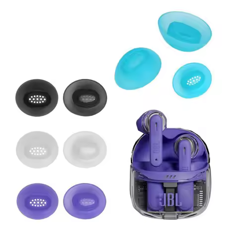 Silicone Earbuds Tips Gel for JBL Tune Flex 2 True Wireless Earphone Cover Tips Earplugs Replacement