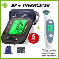 BP Monitor Digital With Charger Original USB Powered Blood Pressure Monitor &amp; Digital Thermometer 4 in 1 Non-Contact Infrared Thermometer ℃/℉