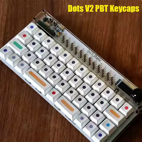 GMK Cherry Profile V2 Dots PBT Keycap PC Gamer Mechanical Keyboard Custom White Keycap Alice80 2.25U