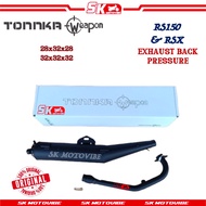 { HOT ITEM‼️} TONNKA WEAPON EXHAUST BACK PRESSURE RS150 & RSX [ 28x32x28 / 32x32x32 ] EZOS PIPE