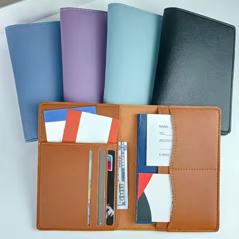 Travel PU Passport Cover Multiple Card Slots Passport Bag Bussiness Ticket Holder Passport Holder Ca