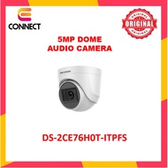 【READY STOCK】HIKVISION DS-2CE76H0T-ITPFS 5MP Analog Turbo Full HD 1920P 4 IN 1 3.6mm EXIR Audio Mic 