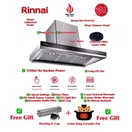 Rinnai Chimney Hood RH-C819-GB Cooker Range Hood 90cm Cooker Hood - Recirculation with Charcoal Filter ((Free Gift x 2))