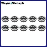 【Wayne_Stella】10Pcs F695- Bearing 5X13X4mm Flanged Miniature Deep Groove Ball Bearings F695RS for   