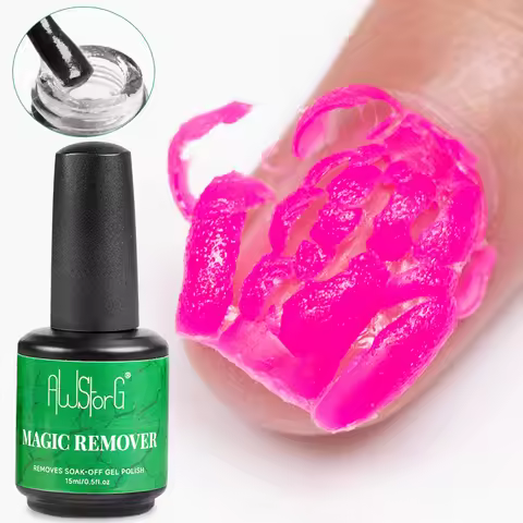 AWStorG 15ml Magic Remover Nail Gel Polish Remover UV Gel Polish Fast Remove Semi Permanent Varnish