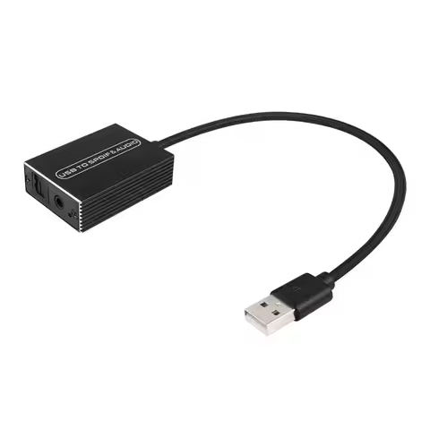 HOT!A72T USB To Fiber Optic Audio Converter For Computer PS4/5 Connection Amplifier Adapter Fiber Op