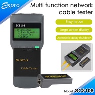 SC-8108 Digital Twisted Wire Meter tester Cat 6 Cat5E RJ45 STP UTP LAN Phone Coaxial Network Cable T