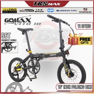 GOMAX VITO 10 16" 11 Speed Aluminum Folding Bike / Basikal Lipat / Foldable Bike / Basikal Lipat Aluminum