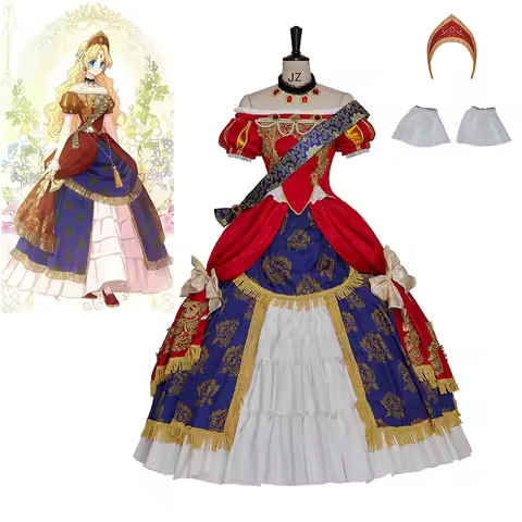 Anime Who Made Me Princess Cosplay Athanasia Coronation Costume Halloween Masquerade Royal Princess 