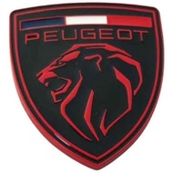 Car Emblem for Peugeot 9x8 2021-2021, 3D Metal Badge Sticker - Rustproof Zinc Alloy Body Panel Badge