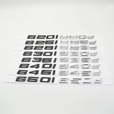 Glossy Black Trunk Emblem Badge Logo For BMW 6 Series E63 E64 F12 F13 630i 635i 640i 645i 650i 620d 