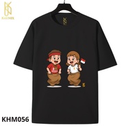 KAUNIX ADULT T-shirt (KHM056) August 2025 Indonesian Independence Day 3D T-shirt Screen Printed T-sh