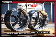 ล้อแม็กใหม่ ขอบ18 - COSMIS รุ่น ADVAH SPORT RTG - สีดำเงิน - ขอบ18 x 9.5 x 10.5 x 5รู114.3 ET12/8 - ส่งฟรี Kerry Express - กรุณาสอบถามสต็อกก่อนกดสั่งซื้อ