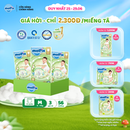 [Bao bì đổi tùy đợt nhập hàng] Combo 3 Tã/bỉm quần Molfix Thiên nhiên Super Jumbo M56/L52/XL46/XXL42