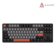 Ajazz AK871แป้นพิมพ์ไร้สายกลไกการเล่นเกม2.4G 87คีย์แป้นพิมพ์บลูทูธ Hot Swappable PBT คีย์แล็ปท็อปการ