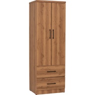Furniture Direct DUBLIN 2 Door 2 Drawer Wardrobe-Oak