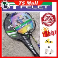 ◎ Peralatan badminton luar 2 pcs Badminton racket badminton raket for beginner free Overgrip + Shuttlecock Apacs Felet Y