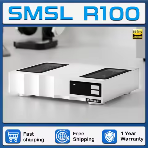SMSL R100 R2R High-Resolution Audio Decoder Professional R2R DAC Chip Supporting USB Optical Coaxial