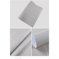 Grey Checkered Wallpaper 3m x 60CM | Modern Minimalist Wall Stickers, Easy to Install