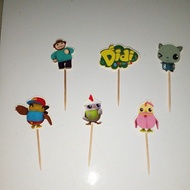 CAKE TOPPER SET HAPPY BIRTHDAY DIDI AND FRIENDS