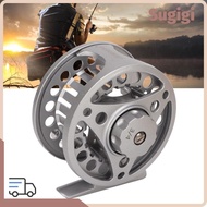 SUGIGMY Full Metal Fly Reel, Silver Left Right Handed Fly Fishing Reel, Durable 3/4WT Aluminum Alloy