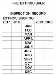 Brady 103632, 4 Year Metal Inspection Tag (10 Tags)