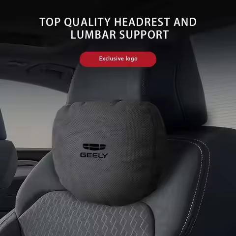 Car Neck Pillow Seat Headrest Lumbar Spine Protectio For Geely CK 1 2 3 GX3 Pro Atlas Coolray Mk Cro