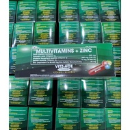 VITZ-ACE CAPSULE Multivitamins + Zinc VITAMINS & MINERALS- 100 Capsules per box