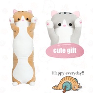cute long cat pillow - long cat plush - cat bolster - plushie stuffed toys - Soft Plush Long Throw P