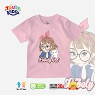 022 Children's T-shirts Tops for Girls Ages 2-8 Years Original TRUSTKIDS | Lovely Cotton Combed 30s 