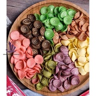 COD 1 KG Kuping GAJAH Cemilan Lebaran SNACK HARI RAYA - Kuping GAJAH Coklat, 1 KG Ready Stock Malays