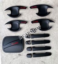 ชุดแต่ง TOYOTA ALTIS อัลติสปี 2008-2013 สีดำด้านโลโก้แดง(เบ้ารองมือเปิด+ครอบมือจับ+ครอบฝาถัง)🚛ส่งฟรี