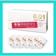 [Ready stock] Japan Sagami Original 0.01 Super Slim Condom 保险避孕套 5 Pieces
