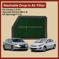 Kia Cerato K3 Hyundai Elantra MD Tucson Sportage SL Drop in Panel Filter Ref: 33-2451 28113-3X000