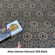 Sarung Atlas Idaman Harmoni 555 Batik Hitam Kuning