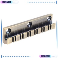 HECCEH Electric Guitar Bridge, Metal Bronze Color 12 String Guitar Bridge, Durable Guitar Bridge Kit