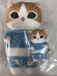 全新 mofusand 鯊魚貓 藍色 睡衣系列 公仔 掛飾 一對